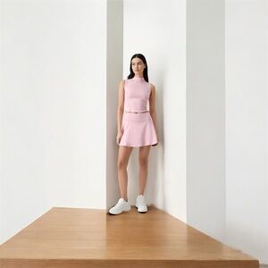 Chic Pink Skater Skirt